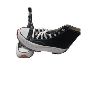 Converse Run Star Hike Canvas Platform Black Mens 10